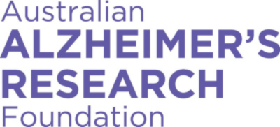 Australian Alzheimer's Research Foundation logo in purple.